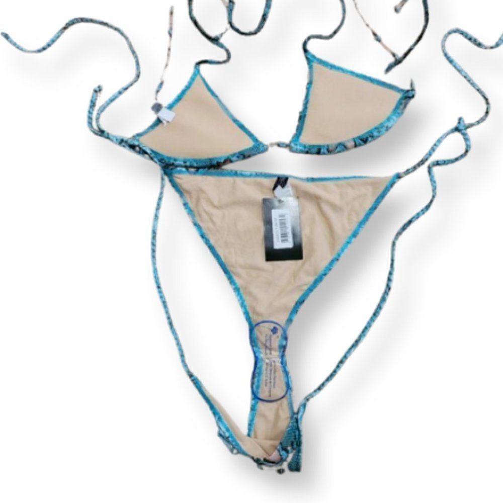 ❤️🎉HOST PICK🎉❤️!! NWT SEXY AQUA SNAKEPRINT BIKINI! - Picture 5 of 7